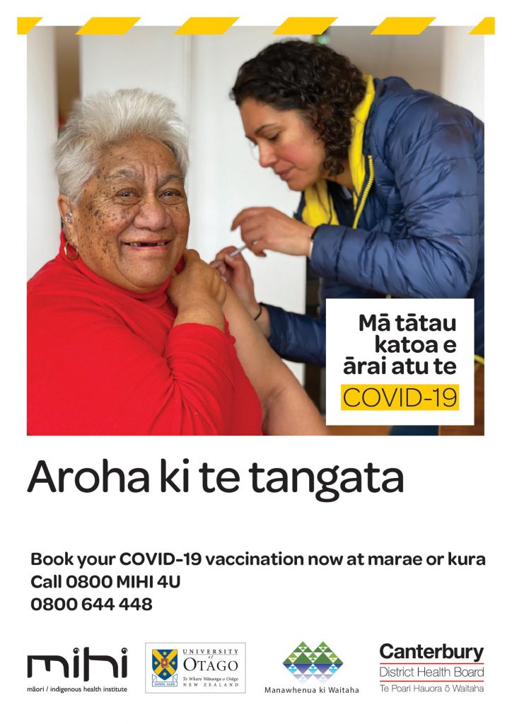 Kaupapa Maori COVID19 Vaccination Clinic Saturday 25th September
